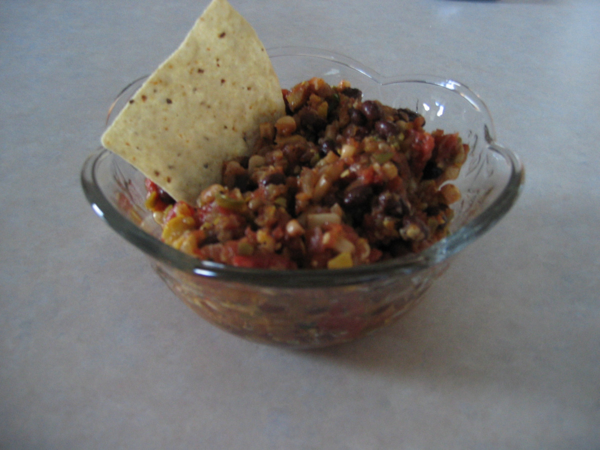 Roasted Vegetable Black Bean Salsa