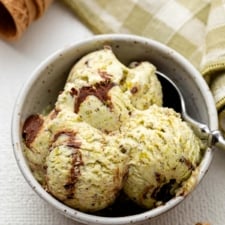 Chocolate Swirl Pistachio Ice Cream