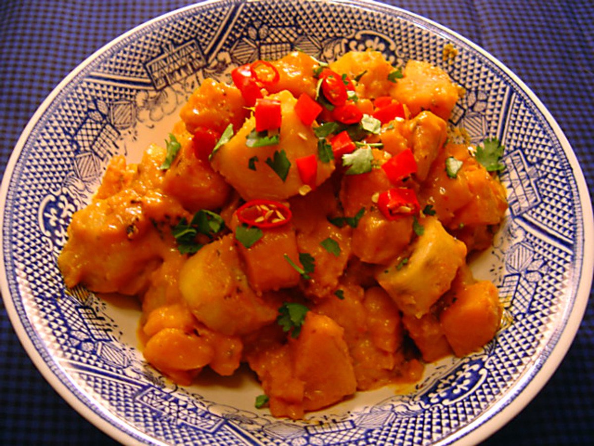 Tahitian Sweet Potatoes With Fei (bananas)