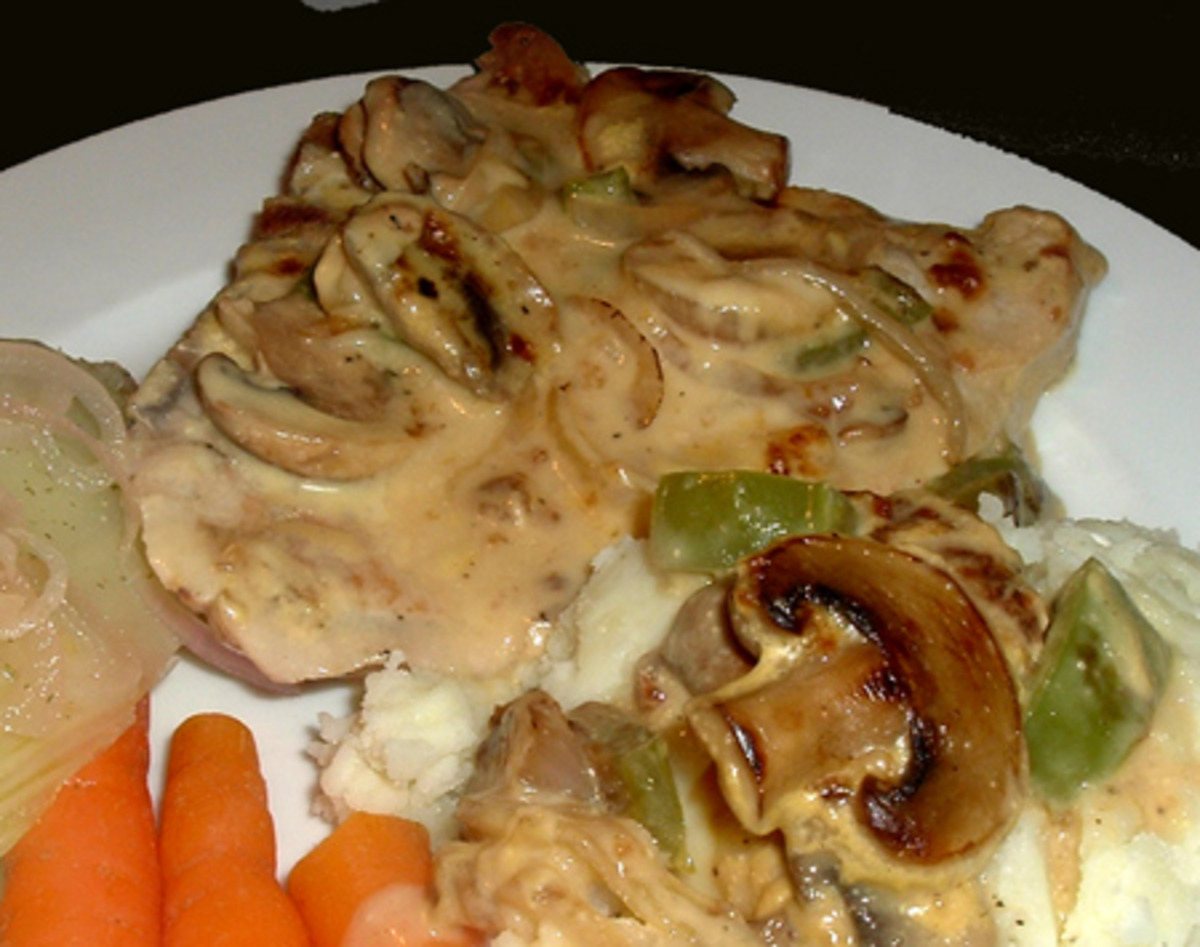 Pork Chops with Mushroom Gravy