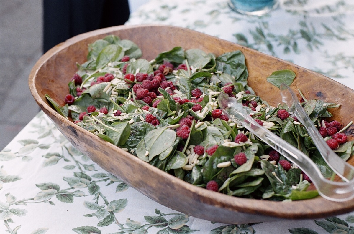 Raspberry and Spinach Salad